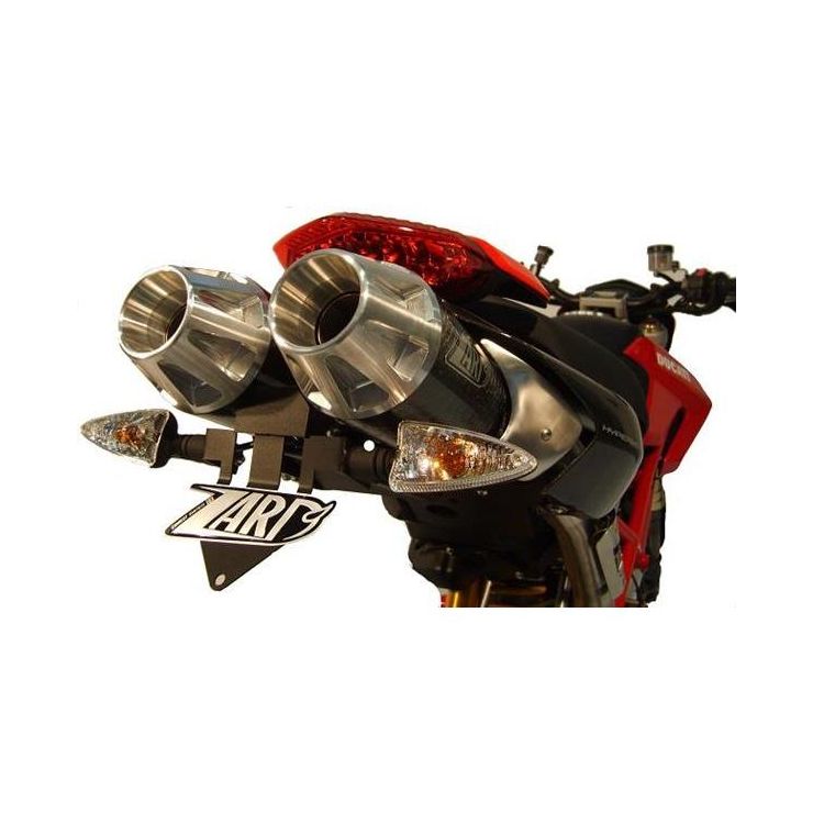 Duacti Hypermotard 796 / Hypermotard 1100 Evo Carbon 'Top Gun' Zard Exhausts - Pair